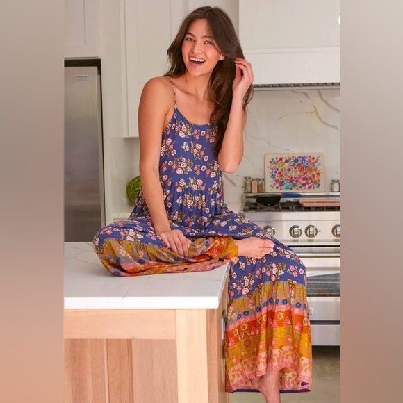 NATURAL LIFE Zoe Floral Jumpsuit, NWT - Picture 1 of 8